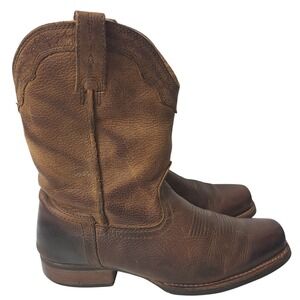 Cody James Mens Brown Leather Western Square Toe Cowboy Boots EDC11 Sz 10.5D